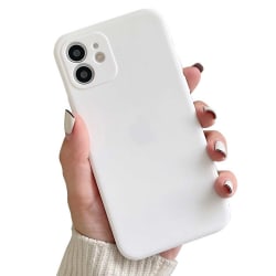 iPhone 12 Pro Tunt Vitt Mobilskal med Linsskydd 1mm TPU vit