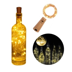 LED Ljusslinga Lampor Belysning för Flaskor Dekoration gul