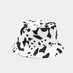 Unisex Bear Mönster Print Bucket Hat Double-Side-Wear Revers