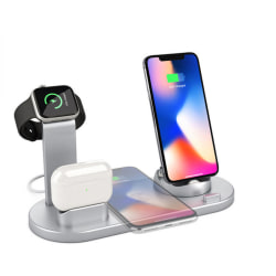 Qi Fast Charger Stand Pad 4 i 1 multifunktionsladdning