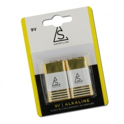 2-pack Alkaline 6LR61 9V Smartline