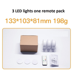 led lampor 16 färger led spotlights pack med fjärrkontroll 3 LED-lampor 1 fjärrkontroll