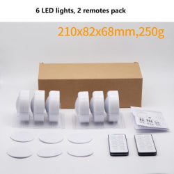 led lights 16 färger led spotlights pack med fjärrkontroll 6 LED-lampor 2 fjärrkontroll