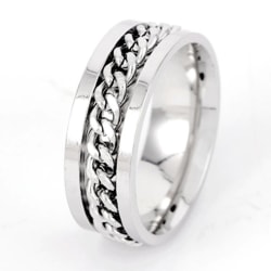 antistress spinner roterende fidget ring ringe hvid Koko 11 / 20,8 mm