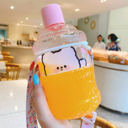vatten flaska vattenflaskor dricksflaska 630ML rosa