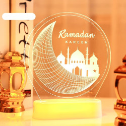 ramadan led dekoration mubarak kareem eid mubarak varmt ljus A