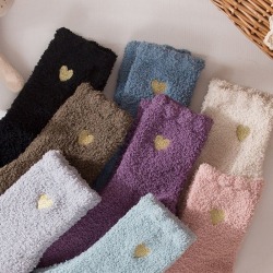 hyggelig varme søde fluffy sokker pakke med vinterstrømper 3 paria