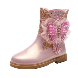 elsa prinsess skor barn flicka med paljetter rosa 22.3cm / size34