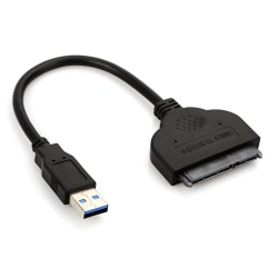 Ulkoinen kiintolevysovitin, USB 3.0 - Sata, musta