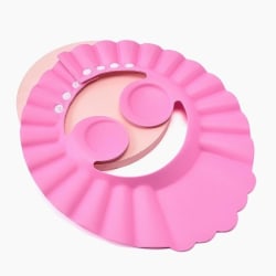 dusch cap hatt schamposkydd duschskydd barn rosa