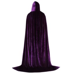 Witch Als Crazy2 Costume Medeltida Halloween Roll Cosplay Kläder Purple Cloak 3XL