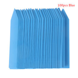 100st 10x2cm Plast växtetiketter Mark Plant Tag Blue