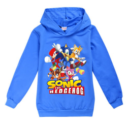 Boys Sonic The Hedgehog Sport Casual Hoodie Sweatshirt Pullover dark blue 130cm