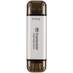 Transcend Portabel SSD ESD310C USB-C 512 GB (R1050/W950) Silver