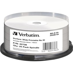 Verbatim BD-R, 6x, 25GB/200min, 25pack spindel, print, Hard Coat