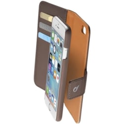 Cellularline Combo väska iPhone 6/6S, Mörkbrun/Orange Brun