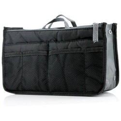 Bag in Bag Väskinsats innerväska svart 28cm * 18cm * 3-10cm 