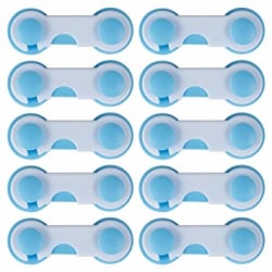 10st Dörrspärr för Barn - Enkel montering blå 10 x 3,7 cm 