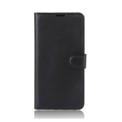 Plånboksfodral iPhone 6 l Konstläder  svart