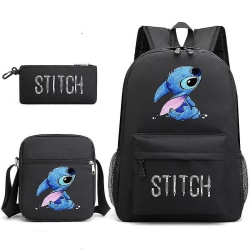 Lilo & Stitch set koululaukku Black