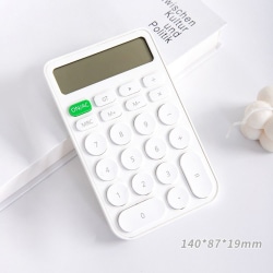 Kalkulator 12-sifret display HVIT white