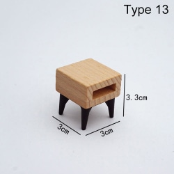 Dukkehus Miniature Møbler Mini Inventar TYPE 13 TYPE 13