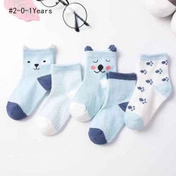 Babysokker Småbarnsstrikket sokk 0-1 ÅR#2 #2