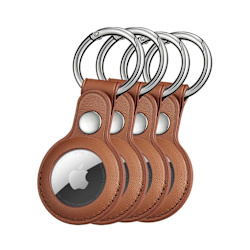 4-Pack skal passande för AirTag skal / fodral olika färger Brown 4-Pack - BRUN
