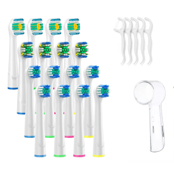 22-pack set kompatibla med Oral-B tandborsthuvuden tandborste White 22-Pack set (inkl tandborsthuvuden)