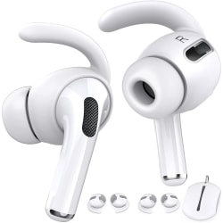 C4U Earhooks In-ear för AirPods Pro Earhooks Earbuds silikon kit Vit