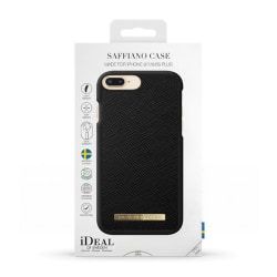 iPhone 6/6s/7/8 Plus Saffiano Case | iDeal of Sweden Mobilskal Svart