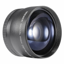 58mm 2x Telephoto Lens Tele Converter För 18-55mm svart