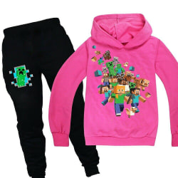 Minecraft Game Kid Set Hoodie Sweatshirt Byxor Outfit Kläder H -i 5-6Years