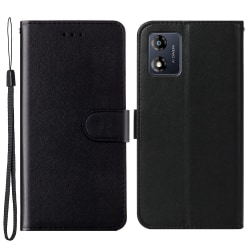 B40 För Motorola Moto E13 4g Plånbok Smartphone Case Stativ Cover Pu Läder+tpu Telefonskal Black