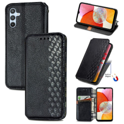 Case för Samsung Galaxy A14 4g Flip Wallet Flip Magnetisk cover Plånbok Kompatibel med Samsung Galaxy A14 4g Case Black