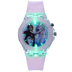 Ljusande tecknad elektronisk watch armband för barn D
