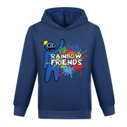 Roblox Rainbow Friends Kids Cartoon Print Hoodie Top Sweatshirt Navy Blue 140cm