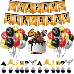 Harry Potter Födelsedagsballonger Kit Cake Toppers