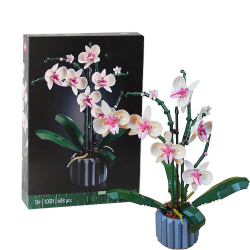 2024 Icons Orchid 10311 Konstgjord set med blommor, heminredningspresent för vuxna, botanisk samling_sn