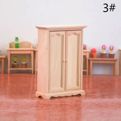 1:12 Dukkehus Miniatyr garderobeskap Oppbevaring Vertikal hytte 3#