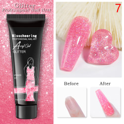 15ml Pearlescent Nail Extension UV Color Finger Gel Art Nail Ex 7