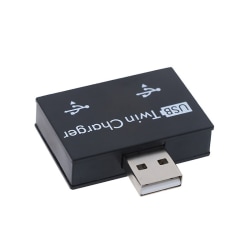 USB2.0-jakaja 1 uros-2-porttinen naaras USB keskittimen muunnos Black