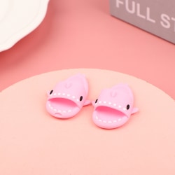 1 Pair Doll Shoes e Shark Slippers For 1/6 bjd Doll Shoes Dolls Pink