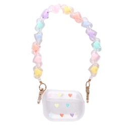 Transparent Heart Candy Color Case Hörlurar Laddningsbox Cover AirPods pro
