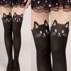 Kvinner Sexy e Cartoon Cat Tail Sexy Tynn Strømpebukse Strømpebukser Stoc