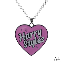 Harry-Styles Halsband för kvinnor Choker Chains Heart Pendant Nec A4