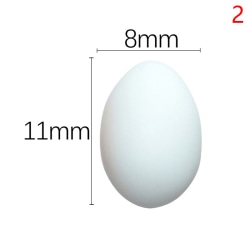 10x Simulation Mini Resin Små ägg Ankaägg Vaktelägg docka B
