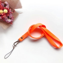 Hængende nakkereb lanyard til mobiltelefon stropper Kamera USB Ho Orange