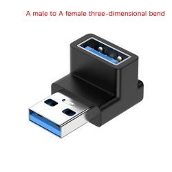 USB-A Mobiltelefonadapter USB C till USB A Adapter rät vinkel T A3