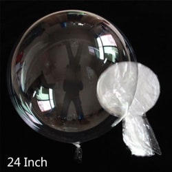 5Pcs Transparent Globes Clear Balloon Inflatable Bobo Balloons 24inch